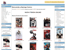 Tablet Screenshot of bazingacomics.cl